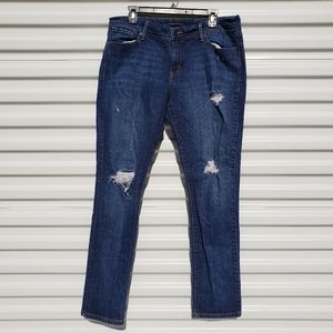 Levi's 545 Skinny leg distressed plus size jeans